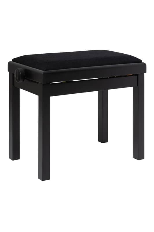 Immagine Stagg PBF06 Piano Bench Matte White w/ White Velvet Cushion - 1