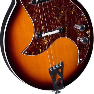 Kentucky KM-300E 4-String Solid Body Electric Mandolin, Traditional Sunburst image 1