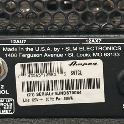 Ampeg SVT-CL Classic Series 300-Watt Tube Bass Amp Head 2007 - Present - Black image 7