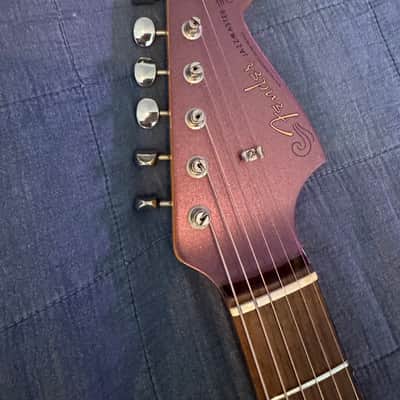 2002 Fender Japan CIJ JM66-80 BMT Jazzmaster Burgundy Mist Matching Headstock Rare Color #12/120, Recent Refret image 2