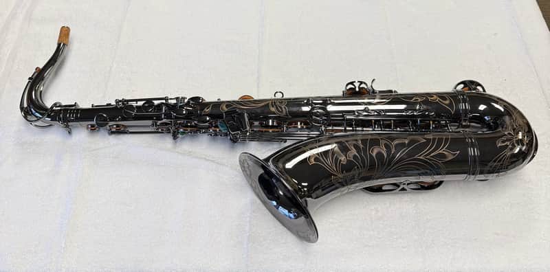 LA Sax 308BME Big Lip Tenor Saxophone - Black Nickel image 1