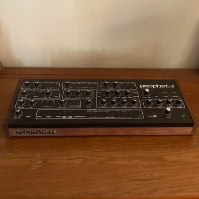 Sequential Prophet-5 Desktop 5-Voice Polyphonic Synthesizer 2021 - Present - Black with Wood Sides image 1