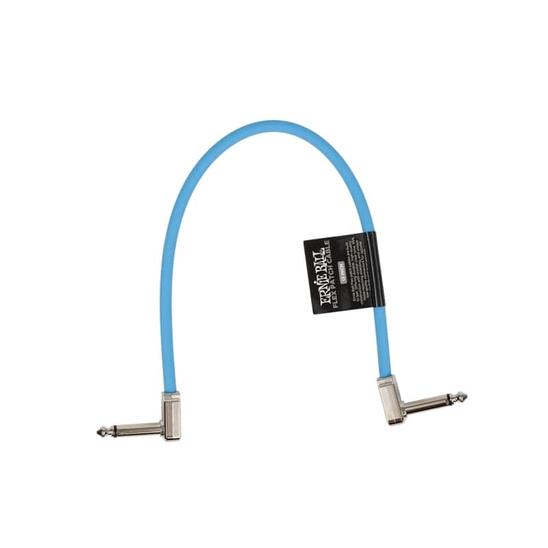 Ernie Ball 6456 Flex Patch Cable Blue 30 Cm image 1