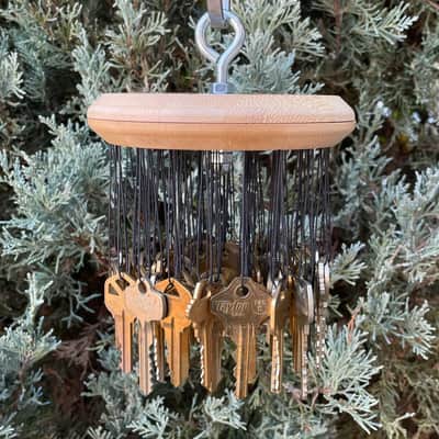 Upcycled Percussion - Key Chimes - Large - Brass Keys image 3