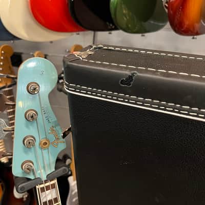 Fender   Custom Shop Jazz Bass 66 Relic Aged Daphne Blue 2020 image 12