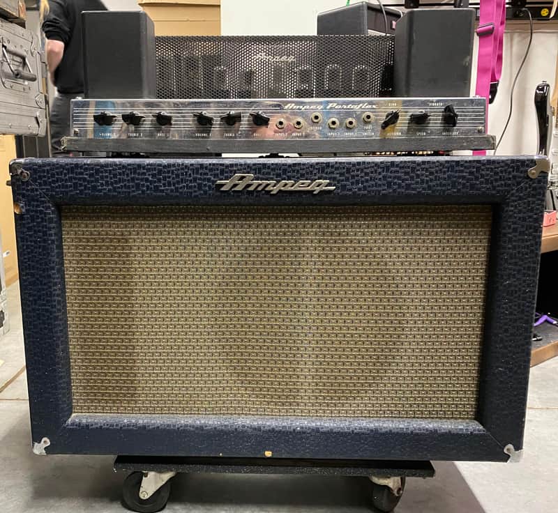 1961-62Ampeg B-12X Portaflex Tube Amp with separate Reverb Speaker image 1