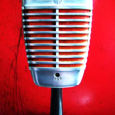 Vintage 1950's Shure 51 dynamic omni-directional microphone multi Z w Astatic E6G Nat King Cole PROP DISPLAY image 4