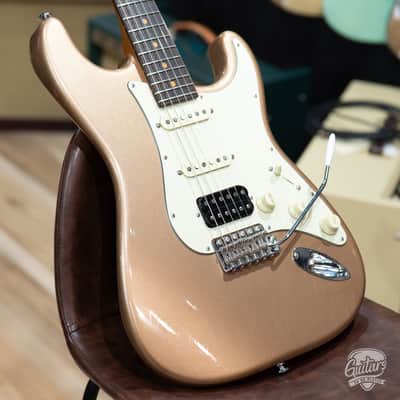 Used Suhr Classic S Antique Vintage Limited HSS w/ Bag – Firemist Gold Metallic image 2