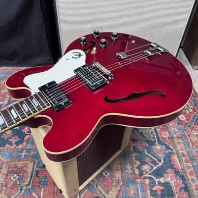 Epiphone Riviera Reissue *Pro Setup* HH Peerless Cherry OHSC - 1997 image 12