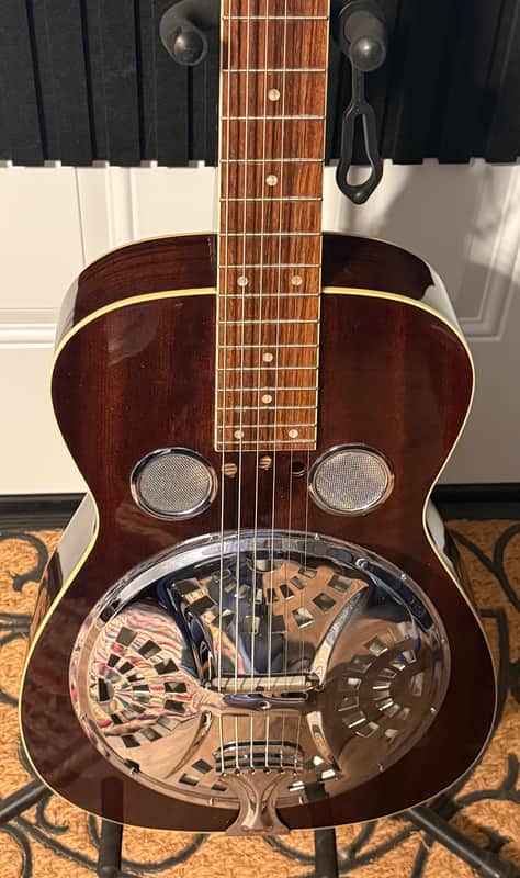Regal RD 40MS Square Neck Resonator 2000's - Brown burst image 1