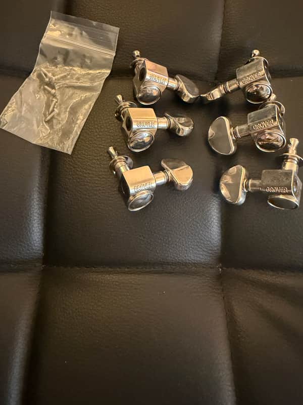 Grover Rotomatic 3+3 Tuning Machines - Chrome image 1