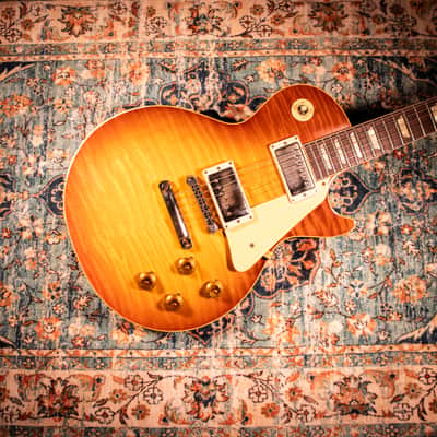 Gibson Custom M2M Murphy Lab 59 Les Paul Standard Light Aged, Handpicked Top, Royal Tea Burst Top #34 94598 image 8
