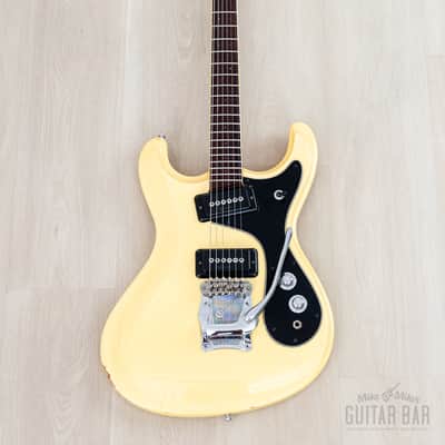 1970s Mosrite Ventures Model “Avenger” Vintage Electric Guitar White w/ Moseley Vibrato, Firstman Japan image 2