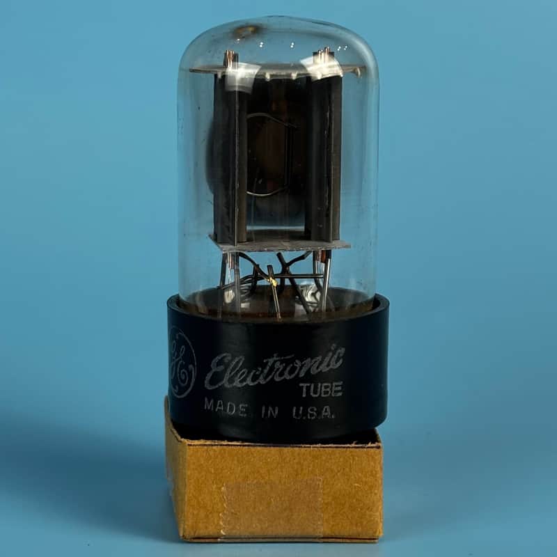 1962 General Electric 6SN7GT Vintage Grey Plated Vacuum Tube! Tests Good! T582 image 1