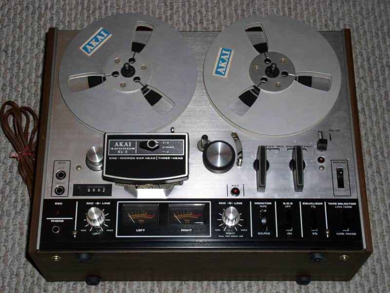Akai 4000DS Mk II Reel To Reel Tape Deck Vintage 1970's Silver Panel image 1
