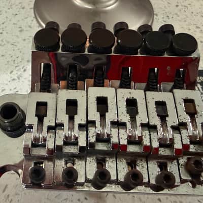 Floyd Rose Original Double Locking Tremolo Bridge Made in Germany Chrome w/ Arm image 10