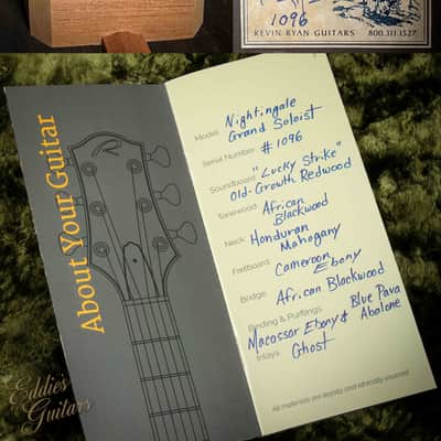 Kevin Ryan Nightingale Grand Soloist – Lucky Strike Redwood & African Blackwood (2022) image 24