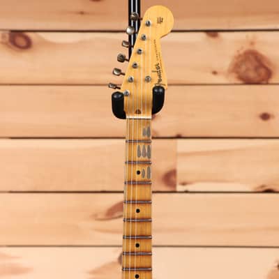 Fender Custom Shop 1956 Stratocaster Journeyman Relic - Aged Black - CZ574495 - PLEK'd image 5