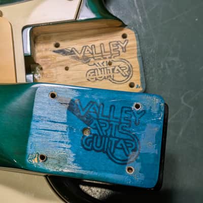 Valley Arts M Series Super Strat 80-90s Trans Aqua / Emerald Green image 24