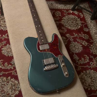 Shabat Lion Special Metallic British Racing Green Electric Guitar image 2