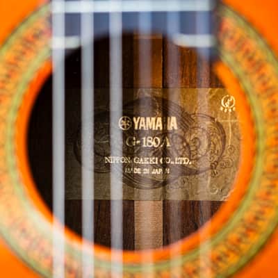 Vintage Yamaha G-180A Classical Guitar • Solid Spruce Top • MIJ • Early 1970s image 7