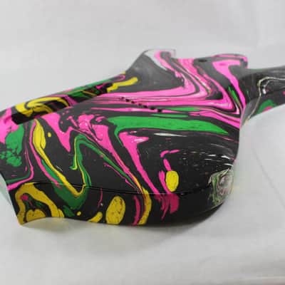Swirled 7 String Fireman Guitar body Hipshot fits Ibanez RG Necks P713 image 5