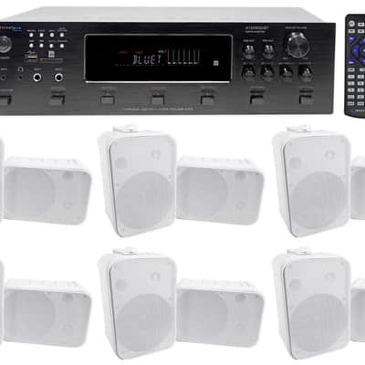 Technical Pro 6000w 6) Zone, Home Theater Bluetooth Receiver +12) 6.5" Speakers image 1