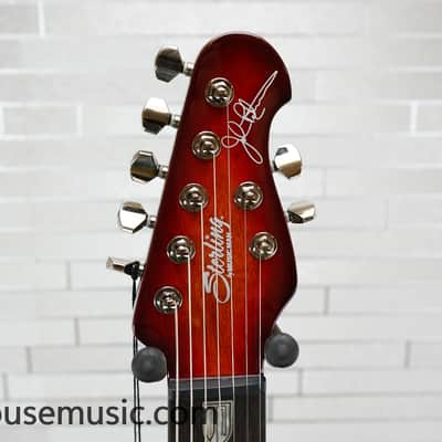 Sterling MAJ270X SM John Petrucci Signature - Blood Orange Burst image 13