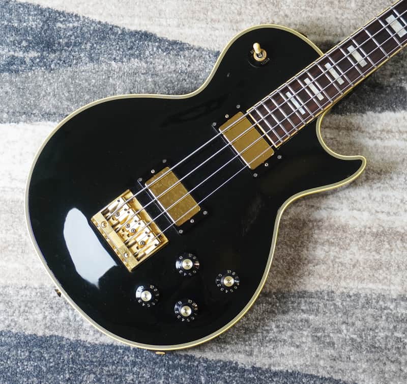 Greco EGB-850 Short Scale Les Paul Bass Black MIJ Fujigen Japan