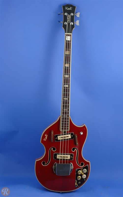 Kent Violin Bass Red image 2