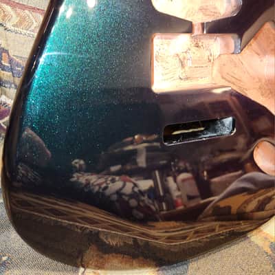 Cameleon Color Shifting Stratocaster Style Guitar Body Metallic Sparkle image 2