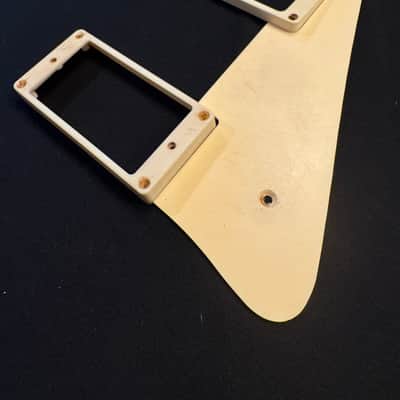 Gibson Custom Shop OEM 1959 M-69 Butyrate Humbucker Pickup Rings Aged Relic Light Cream or Bone White with Aged Screws image 7