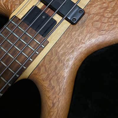 Tobias 5 String Tiger Wood Bass 1994 - Natural with Original Case! image 4