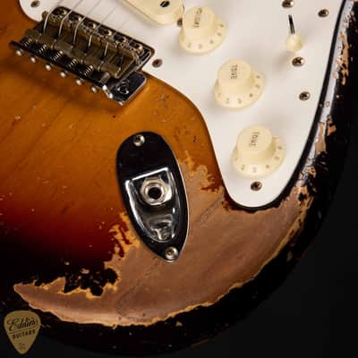 2024 - Fender Custom Shop Limited Edition Red Hot Stratocaster Super Heavy Relic - Faded Aged Chocolate 3-Tone Sunburst image 18