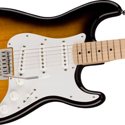 Fender Squier Sonic Stratocaster Electric Guitar, 2-Color Sunburst, Maple Neck image 4