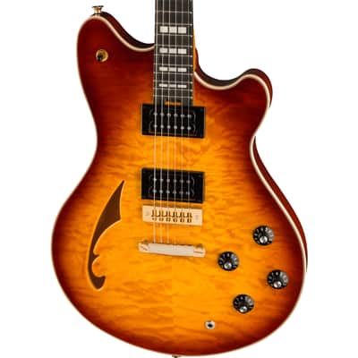 EVH SA-126 Special, QM Semi-Hollow Electric Guitar - Tobacco Sunburst image 1