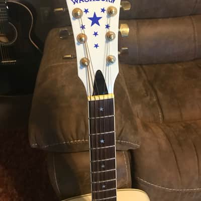 Washburn D2001PWH 2001 White Patriot image 3