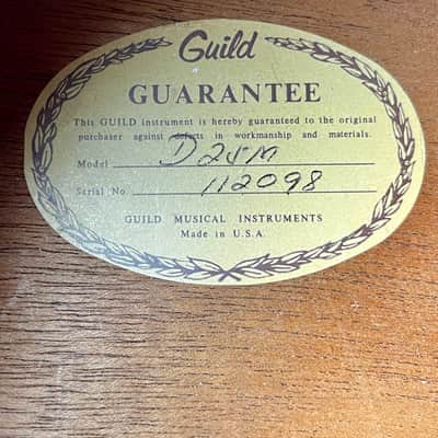 1974 Guild D-25M Arch Back Relic image 16