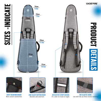 Impossible@bass™ ‎בְּצַלְאֵל Impossible@Headless Fanfret (V5) 6 strings with Bartolini + GhostFire Bullet 3.0 padded  Super Thick GigBag - Safe Shipping image 14