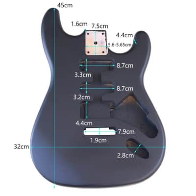Electric Guitar Body Poplar Wood Electric Guitar Barrel Replacement For DIY Electric Guitar,More Color Optional,price include the import duty for US buyer