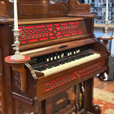 Bell Organ & Piano Co. Antique Pedal Pump Organ image 2