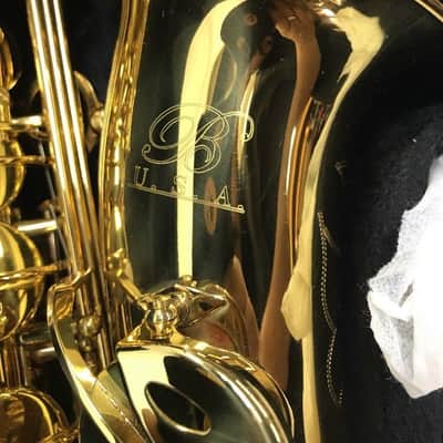 B - U.S.A. WAS-LQ Professional Alto Saxophone Lacquer w/Hard Case, Gloves, Cleaning Rod & Neck Strap image 4