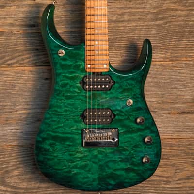 Used Ernie Ball Music Man BFR JP-15 - Teal Quilt Burst w/OHSC image 1