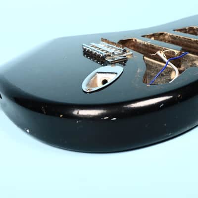 Unbranded Strat Copy Black Guitar Body image 12