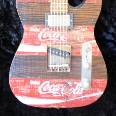 WR Crate-O-Caster Vintage 1968 Coca-Cola Crate Top Custom Shop, Telecaster Guitar image 6