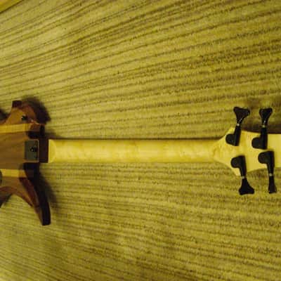 Warmoth Mockingbird Exotic Classic African Tulip Laquered. image 12