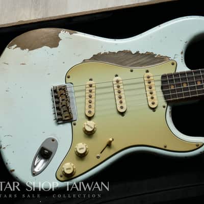 Fender Custom Shop John Cruz 1959 Hardtail Stratocaster Heavy Relic-Sonic Blue image 2