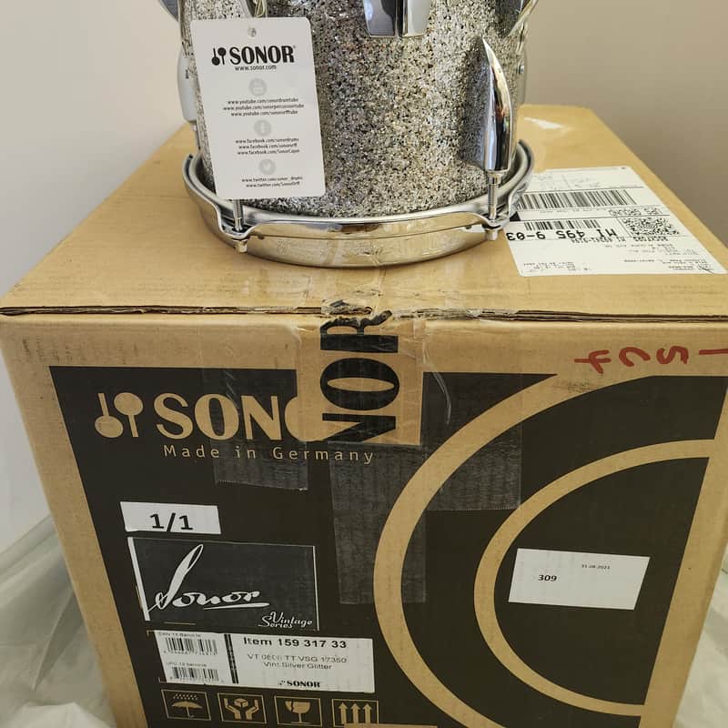 2020s Sonor VT-0808-TT-VSG Vintage Silver Glitter