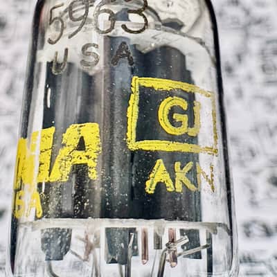 Sylvania 5963 (12AT7) Preamp Tube 1960s USA - Tested image 6