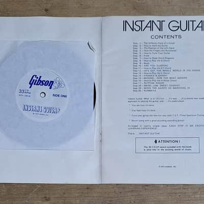 1972 Instant Guitar by Gibson With Original 7" LP Record image 2